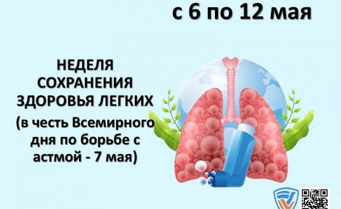 С 6 ПО 12 МАЯ НЕДЕЛЯ СОХРАНЕНИЯ ЗДОРОВЬЯ ЛЕГКИХ